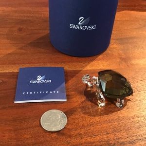 Swarovski 2010 event piece. Galapagos tortoise, signed by artist.
